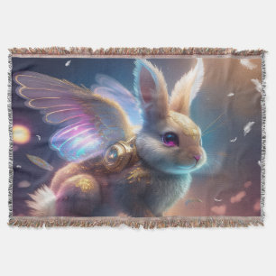 Angel Bunny Throw Blanket
