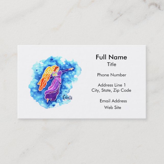 Angel Business Card Template (Front)