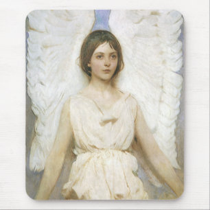 Angel by Abbott Thayer, Vintage Victorian Fine Art Mouse Pad