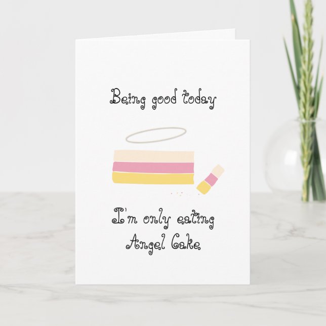 Angel Cake Card (Front)