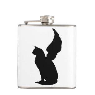 Angel Cat Flask