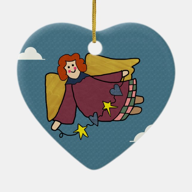 Angel Ceramic Ornament (Back)