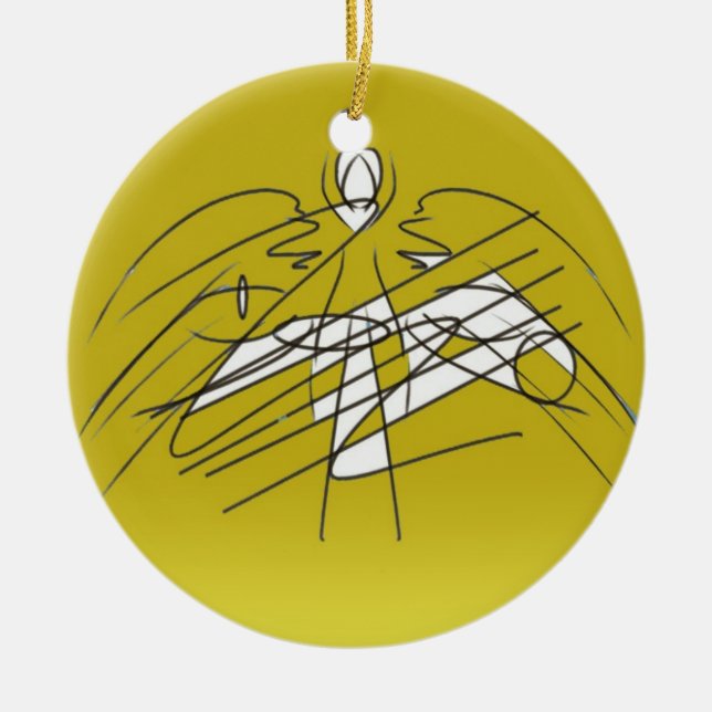 Angel Ceramic Ornament (Front)