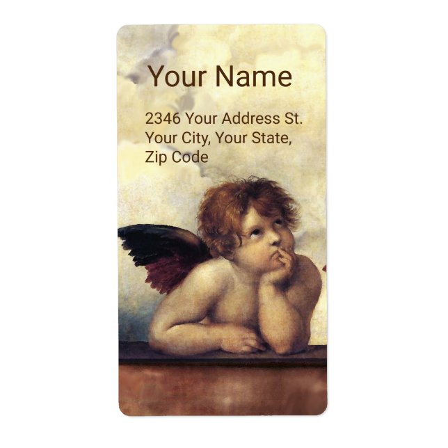 ANGEL / Cherub ailé et nuages, Raffaello Sanzio (Devant)