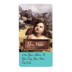 ANGEL / Cherub ailé, violet