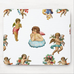 angel cherub antique mouse pad