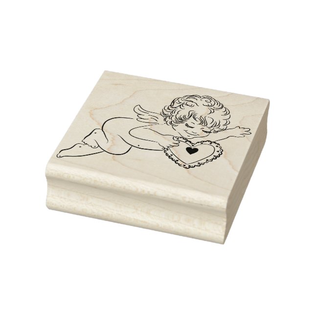 angel cherub art stamp (Stamp)