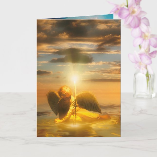 Angel Child LIGHT THE WORLD Card (Orchid)