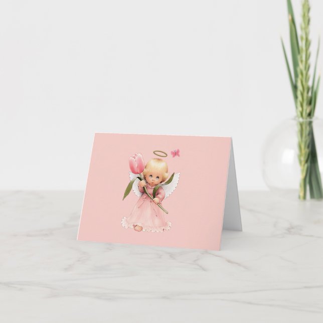 angel child thank you card (Front)