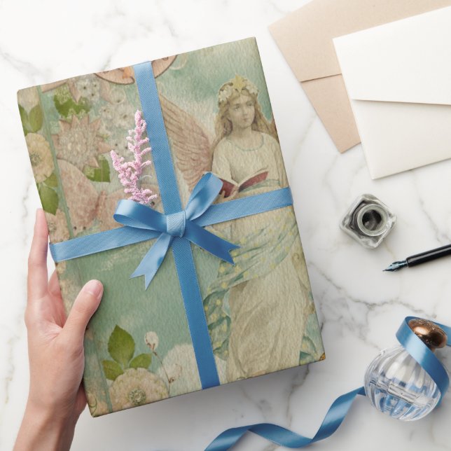 Angel Christmas Bells  Wrapping Paper (Gifting)
