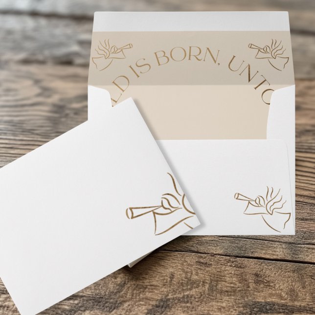 Angel Christmas Card  Envelope (Angel Christmas Envelope)