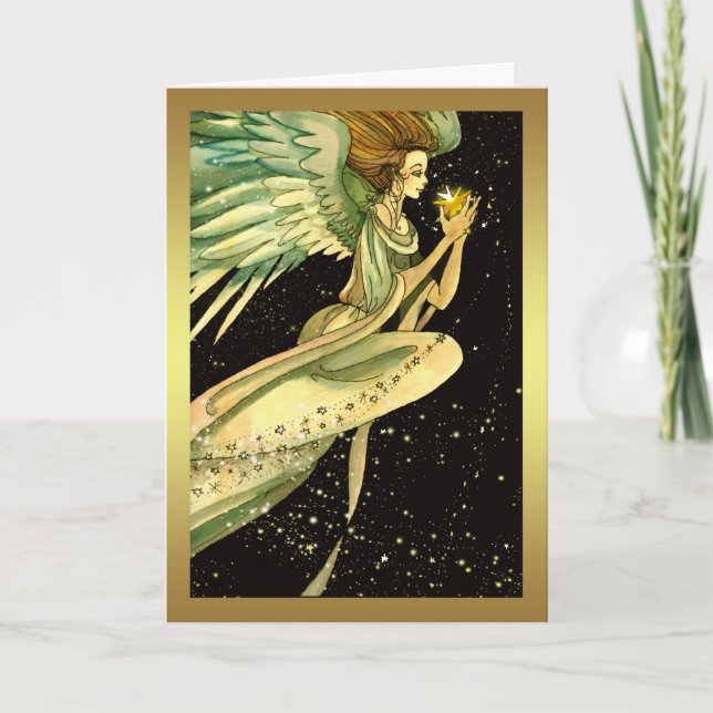 Angel Christmas Card - Season's Greetings (Front)
