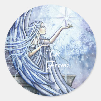 Angel Christmas Holiday Gift Tags Stickers