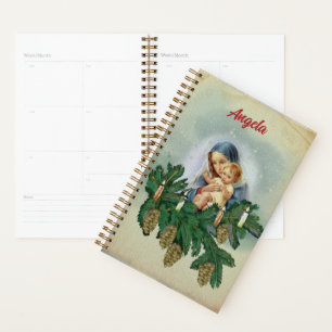Angel Christmas Mery and Jesus in Candle Light Planner
