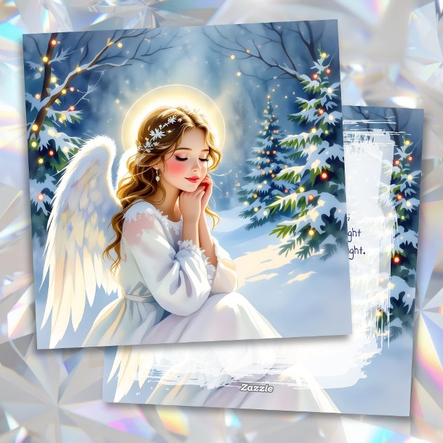 Angel Christmas Poem Personalized Holiday Card (Creator Uploaded)