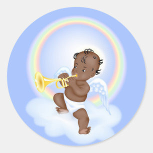 Angel Classic Round Sticker