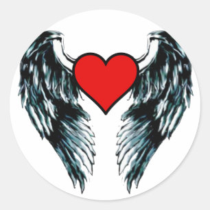 Angel Classic Round Sticker