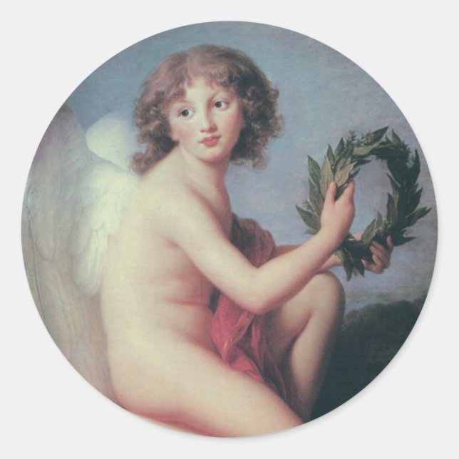 Angel Classic Round Sticker (Front)