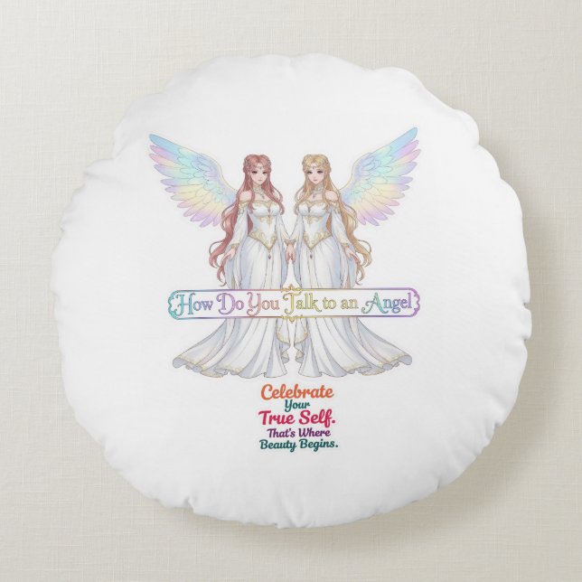 Angel Collection Round Pillow (Front)
