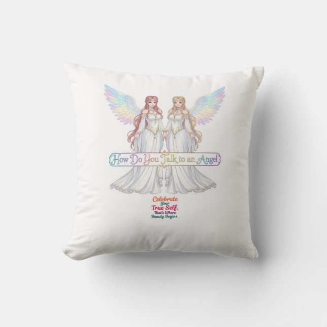 Angel Collection Throw Pillow (Front)