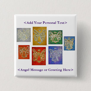 Angel Colour Series Button Customized Message