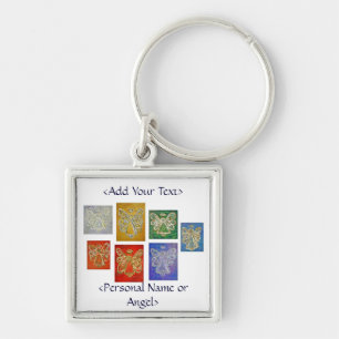 Angel Colour Series Keychain Customized Message