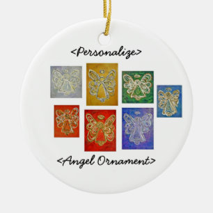 Angel Colour Series Ornament Customized Greeting