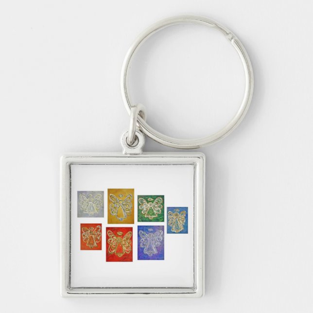 Angel Colour Series Paintings Keychain (Front)