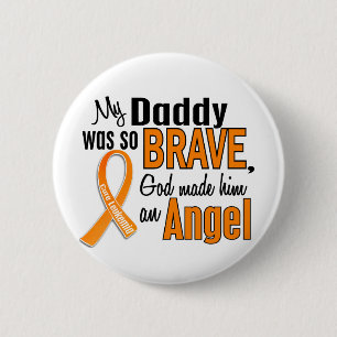 Angel Daddy Leukaemia 2 Inch Round Button