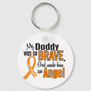 Angel Daddy Leukaemia Keychain