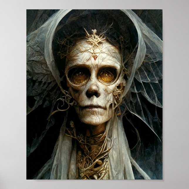 Angel de la mort Dark Gothic Imaginaire Art Poster (Devant)