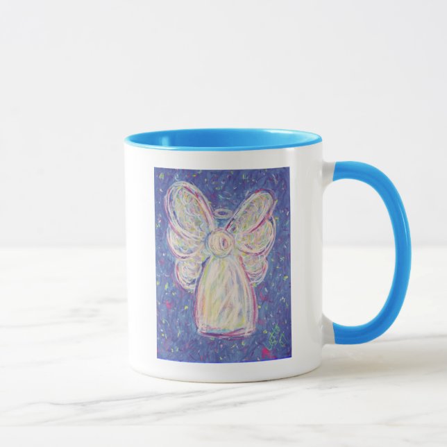 Angel de nuit étoilé - Mug de café (Droite)