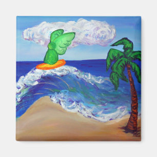 Angel de surf Raphael Magnet