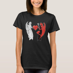 Angel Demon Heart Religious Person T-Shirt
