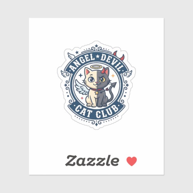 Angel Devil Cat Cat Mom Gift Idea - Angel Devil Ca (Sheet)