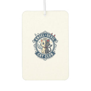 Angel Devil Cat Cat Mom Gift Idea - Angel Devil Ca Air Freshener