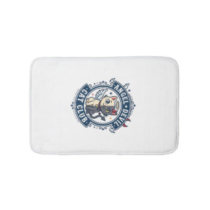 Angel Devil Cat Cat Mom Gift Idea - Angel Devil Ca Bath Mat