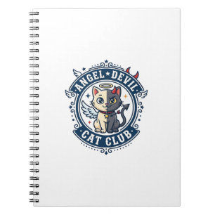 Angel Devil Cat Cat Mom Gift Idea - Angel Devil Ca Notebook