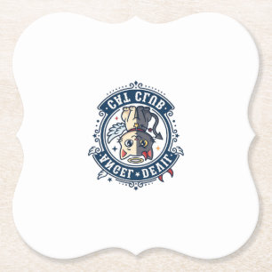 Angel Devil Cat Cat Mom Gift Idea - Angel Devil Ca Paper Coaster