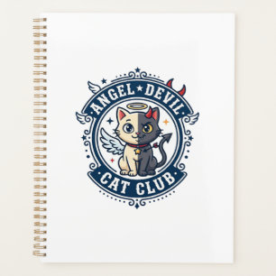 Angel Devil Cat Cat Mom Gift Idea - Angel Devil Ca Planner