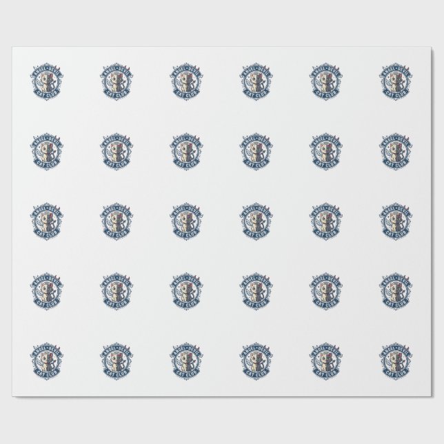 Angel Devil Cat Cat Mom Gift Idea - Angel Devil Ca Wrapping Paper (Flat)