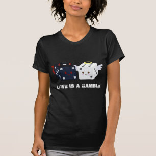 Angel & Devil Dice "Love is a Gamble" T-Shirt
