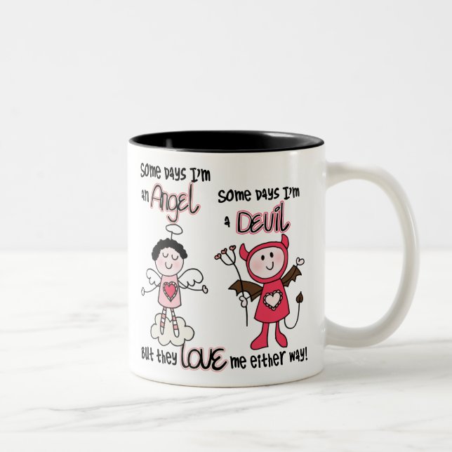 Angel Devil Two-Tone Coffee Mug (Right)