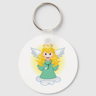 Angel Doctor Scrubs Keychain