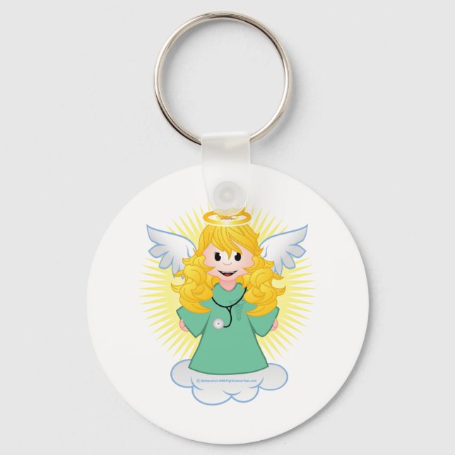 Angel Doctor Scrubs Keychain (Front)