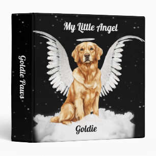 Angel Dog Scrapbook with Golden Retriever Binder