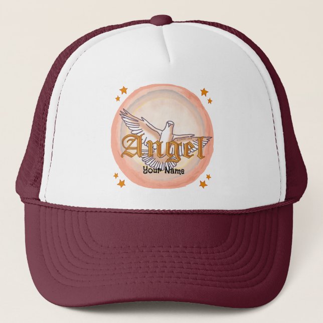 angel dove trucker hat (Front)