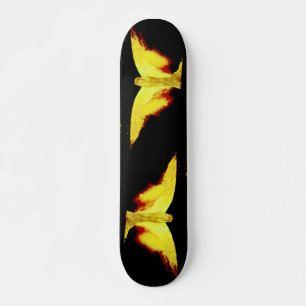 Angel du plateau de skateboard de feu