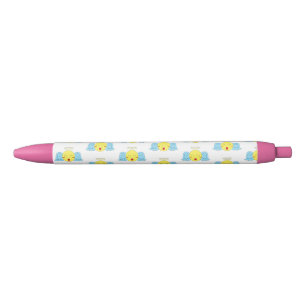Angel Emoji Black Ink Pen