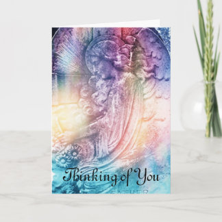 Angel Engraving Thinking of You Greeting Card